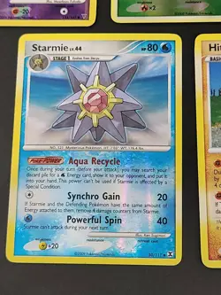 5 VTG Pokemon HOLO cards Hitmonchan, Swalot, Scizor, Zubat, Strarmie 2000's - Image 5