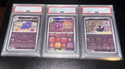 PSA 10 Gengar Haunter Gastly Master Ball SET GEM Holo sv2a Pokemon 151 Japanese - Image 1