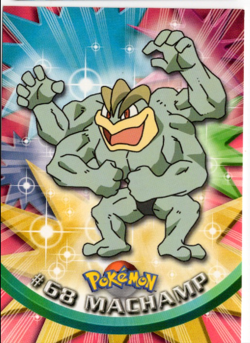Machamp #68 TV Animation Edition Topps Pokemon Card - Image 1