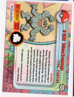 Machamp #68 TV Animation Edition Topps Pokemon Card - Image 2