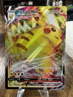 Pokemon Pikachu TCG VMAX Promo SWSH286 Sword & Shield Holo Card NM Condition - Image 1