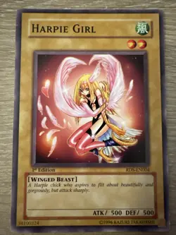 Yu-Gi-Oh Harpie Girl Card RDS-EN004 1st LP Common - Image 1