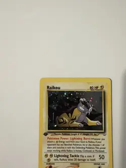 Raikou 13/64 - 1st Edition Holo Rare - Neo Revelation Set - Pokemon TCG Card - Image 2