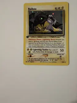 Raikou 13/64 - 1st Edition Holo Rare - Neo Revelation Set - Pokemon TCG Card - Image 4