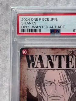 PSA 10 Shanks OP09-004 Wanted Emperors in the New World ONE PIECE Card Japanese - Image 3