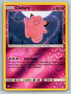 Clefairy - Reverse Holo - Cosmic Eclipse 144/236 Pokemon TCG Card - Image 1