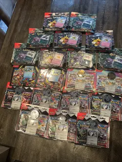 Huge (20 Pack) Lot of Pokemon Cards Paldean Fates Prismatic Etc - Image 1