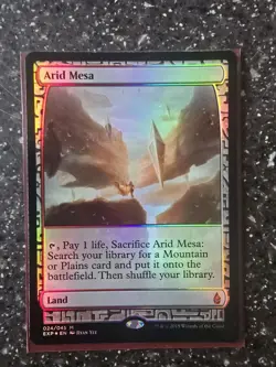 1x Arid Mesa Zendikar Expeditions Foil NM Near Mint - Image 1