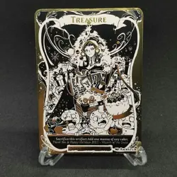 MTG Japanese Metal Treasure Token Liliana DIY Gold One of a Kind Made in Japan - Image 1