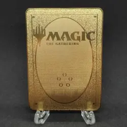MTG Japanese Metal Treasure Token Liliana DIY Gold One of a Kind Made in Japan - Image 3