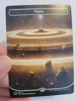 Plains Borderless Unfinity 240 Near-mint Magic: The Gathering Single - Image 1