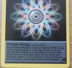 Rainbow Energy 80/82 Rare Non-Holo Team Rocke Set Pokemon MP - Image 3