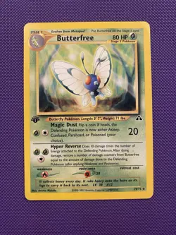Pokemon TCG Butterfree Neo Discovery 19/75 Regular 1st Edition Rare - Image 1