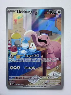 Lickitung 180/162 Pokemon Temporal Forces Illustration Rare Holo NM - Image 1