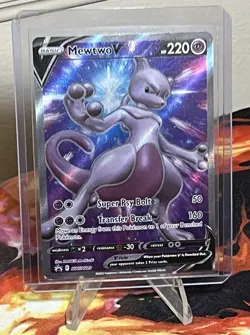 Pokemon TCG Sword & Shield - Mewtwo V Full Art - Black Star Promo #SWSH229 - Image 1