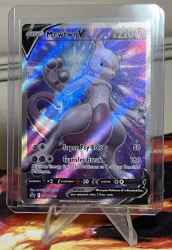 Pokemon TCG Sword & Shield - Mewtwo V Full Art - Black Star Promo #SWSH229 - Image 2