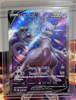 Pokemon TCG Sword & Shield - Mewtwo V Full Art - Black Star Promo #SWSH229 - Image 3