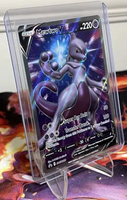 Pokemon TCG Sword & Shield - Mewtwo V Full Art - Black Star Promo #SWSH229 - Image 5