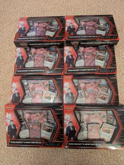 Team Rocket's Mewtwo ex Box X 8 Pokemon TCG - Image 1