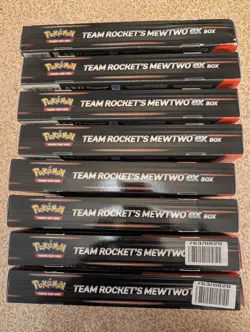 Team Rocket's Mewtwo ex Box X 8 Pokemon TCG - Image 4