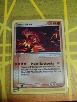 Pokemon Groundon-EX Non-Holo, Nintendo Power Mag, Black Star Promo #002 (MP) - Image 1