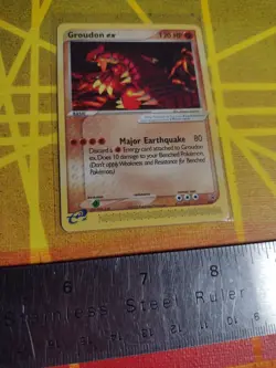 Pokemon Groundon-EX Non-Holo, Nintendo Power Mag, Black Star Promo #002 (MP) - Image 2