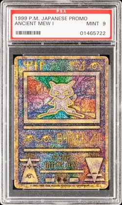 1999 POKEMON JAPANESE PROMO ANCIENT MEW CORRECTED PSA 9 - Image 1