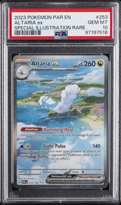 2023 POKEMON PAR EN-PARADOX RIFT SPECIAL ILLUSTRATION RARE ALTARIA EX PSA 10 - Image 1