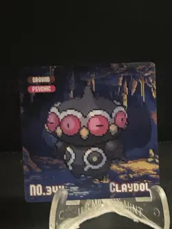 Pokemon Eif origin Gameboy Lenticular Baltoy/claydol #MM - Image 2