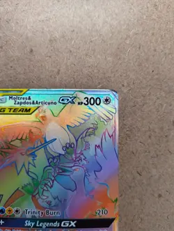 Pokemon TCG - Moltres Zapdos Articuno GX 69/68 - Hidden Fates HEAVILY PLAYED - Image 2
