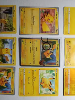 Pikachu Lot!! 9 Pikachu Cards NM!! Cosmos Holo Pikachu Big Fat Swirl!!! Pokemon - Image 3