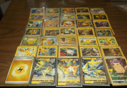 POKEMON 35 CARD ELECTRIC TYPE CHARACTER LOT INCLUDES 1 EX OR GX OR A "V" CARD - Image 3