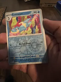 Pokemon TCG Croconaw Reverse Holo Card 040/162 Temporal Forces - Image 1