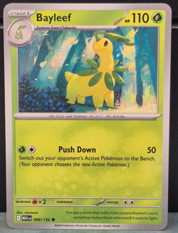 Bayleef 009/132 Mega Evolution Pokemon TCG Near Mint Card NM Common MEG Grass - Image 1