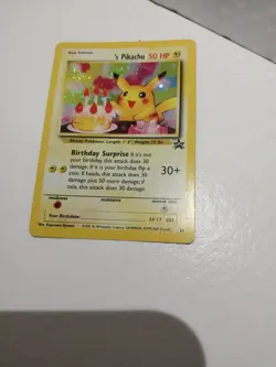 Pokemon TCG Birthday Pikachu #24 2001 Promo Black Star Holo Card - Image 3