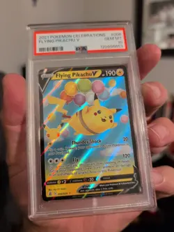 PSA 10 GEM MINT Flying Pikachu v 006/025 Celebrations Ultra Rare Pokemon Card - Image 1