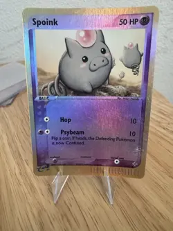 Spoink Reverse Holo 74/97 EX Dragon Pokemon Card 2003 - Image 1