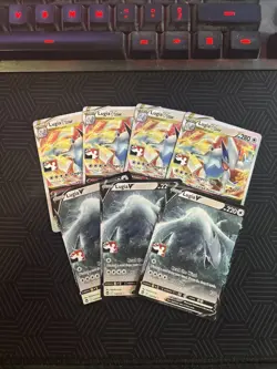 Lugia V and Lugia Vstar Play! Pokemon Prize Pack Cards! - Image 1
