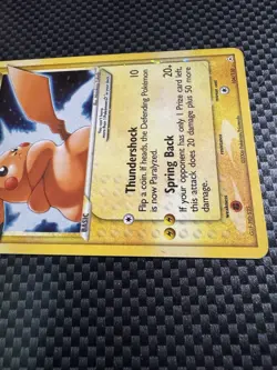 2006 Pokemon Gold Star Pikachu Holo EX 104/110 Super rare Collectors Card - Image 4