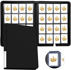 Premium 16 Pocket Toploader Binder Holds 640 Cards, Ringless Design Side-Load To - Image 1