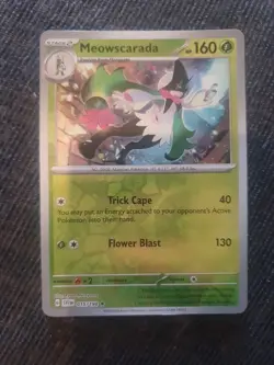❄Mewoscarada 015/198 Reverse Holo Scarlet Violet Pokemon Trading Card TCG 2023 - Image 1