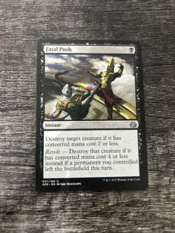 MTG 1x Fatal Push x1 LP Aether Revolt - Image 1