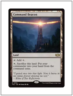 1x Command Beacon, Tarkir Dragonstorm Commander, Magic MTG NM - Image 1