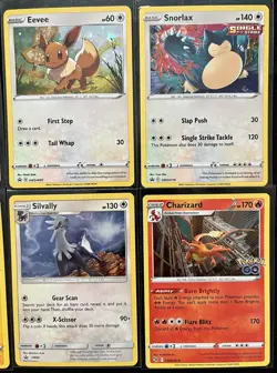 Pokemon TCG Promo Holo Rare Lot - Sword & Shield / Pokemon GO - Pikachu, Eevee - Image 3