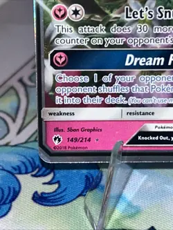 Mimikyu GX 149/214 - Sun & Moon Lost Thunder Holo Ultra Rare - Pokemon TCG NM - Image 5