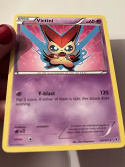 Pokemon TCG Victini Noble Victories 43/101 Non Holo Rare MP - Image 2