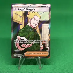 Lt. Surge's Bargain 170/132 Ultra Rare Full Art Pokemon Mega Evolution - Image 1