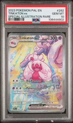 2023 POKEMON PAL EN-PALDEA EVOLVED SPECIAL ILLUSTRATION RARE TINKATON EX PSA 10 - Image 1