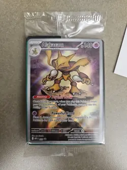 Pokemon TCG: Mega Evolution - Alakazam (MEP-009) ETB Black Star Promo Sealed - Image 1