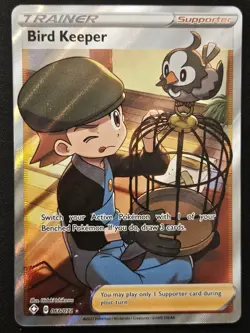 Bird Keeper 066/072 Shining Fates Full Art Ultra Rare Holo Trainer Pokemon NM - Image 1